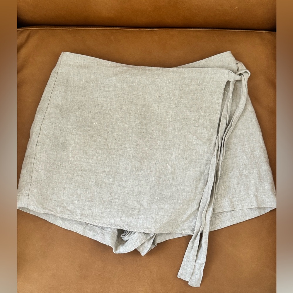 Reformation 100% Linen Skort